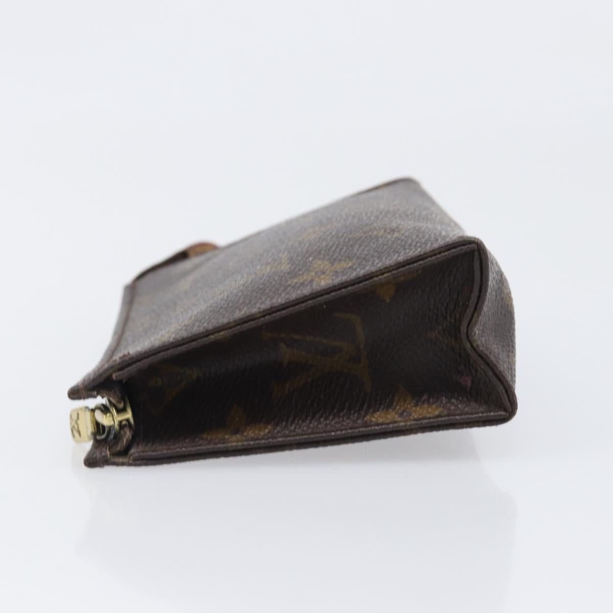 LOUIS VUITTON Monogram Poche Toilette 15 Pouch M47546 LV Auth 199473