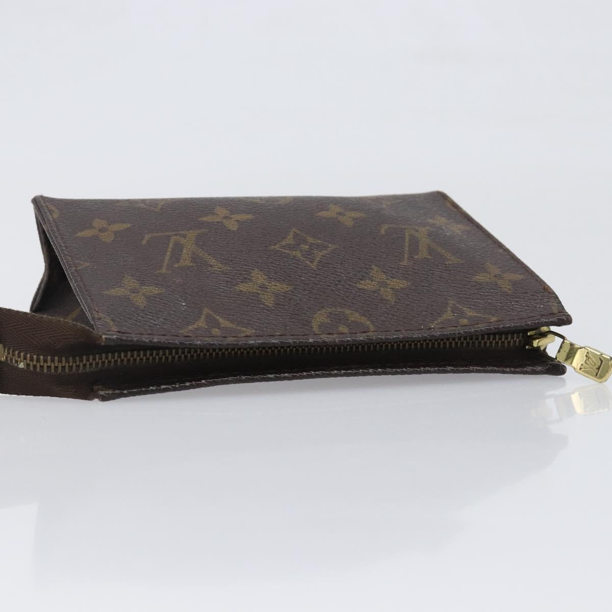 LOUIS VUITTON Monogram Poche Toilette 15 Pouch M47546 LV Auth 199473