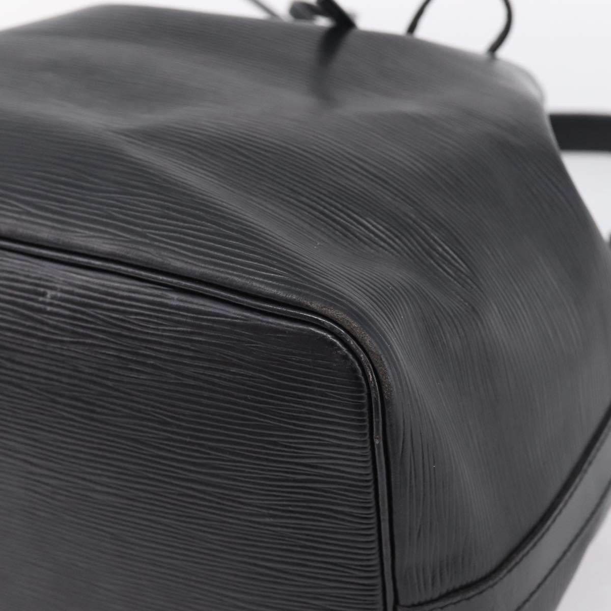 LOUIS VUITTON Epi Petit Noe Shoulder Bag Black M44102 LV Auth 199478