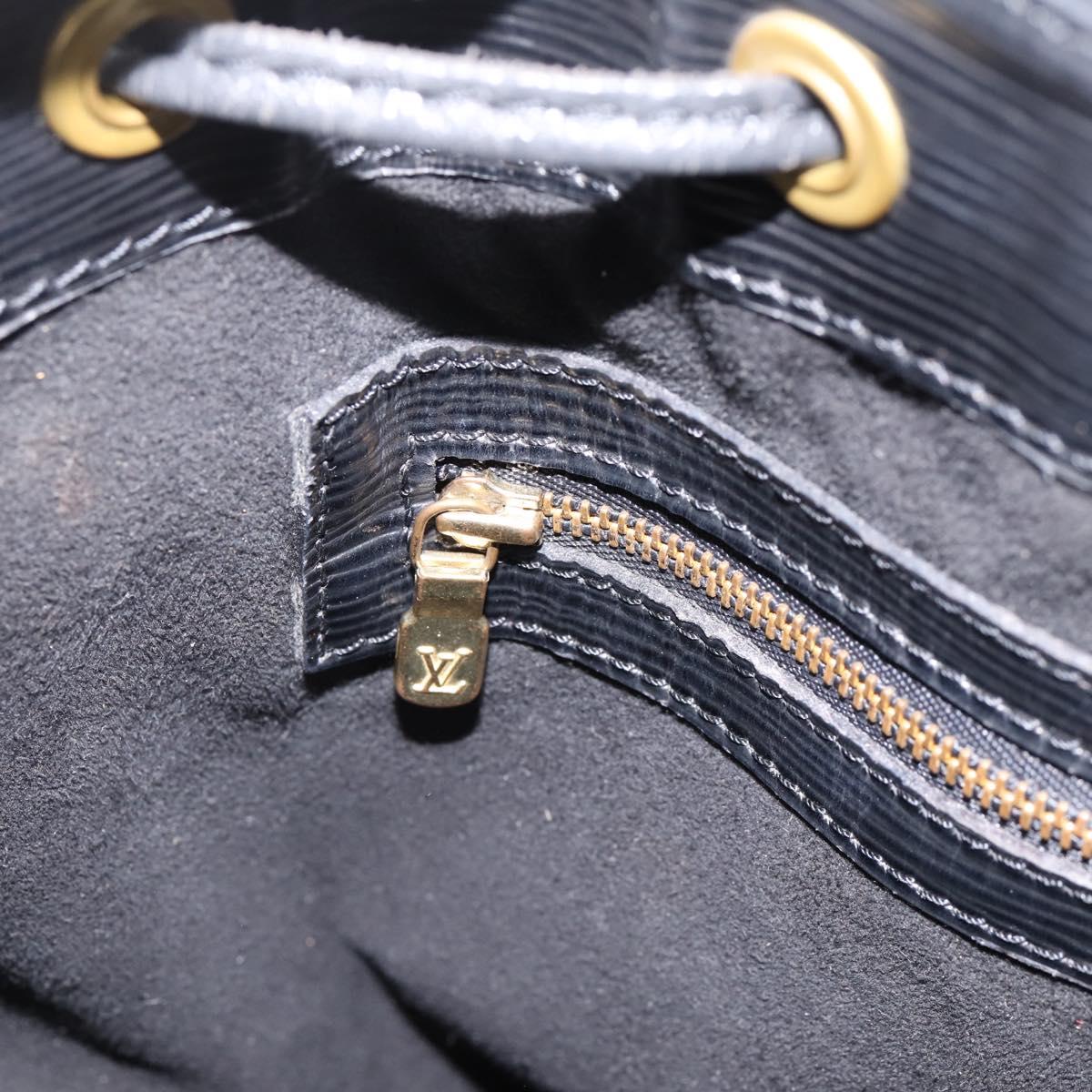 LOUIS VUITTON Epi Petit Noe Shoulder Bag Black M44102 LV Auth 199478