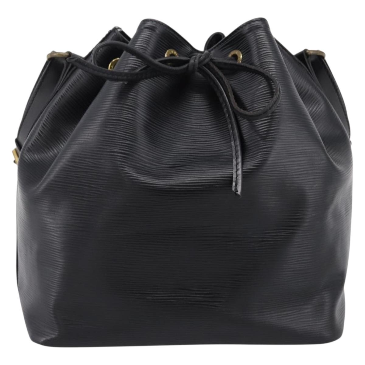 LOUIS VUITTON Epi Petit Noe Shoulder Bag Black M44102 LV Auth 199478