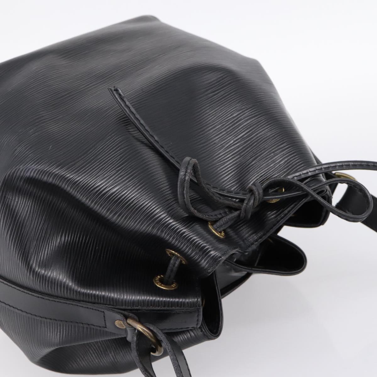 LOUIS VUITTON Epi Petit Noe Shoulder Bag Black M44102 LV Auth 199478