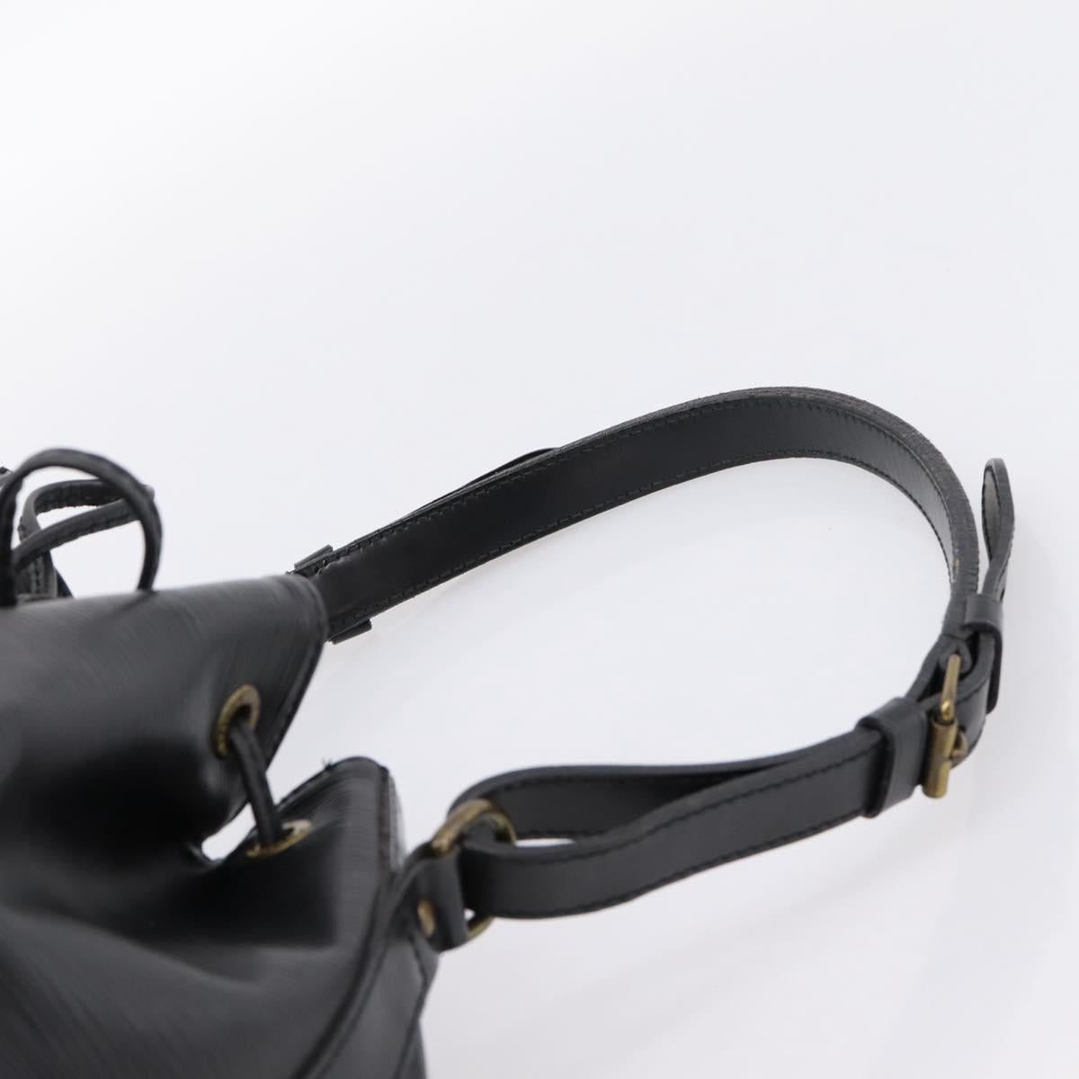 LOUIS VUITTON Epi Petit Noe Shoulder Bag Black M44102 LV Auth 199478