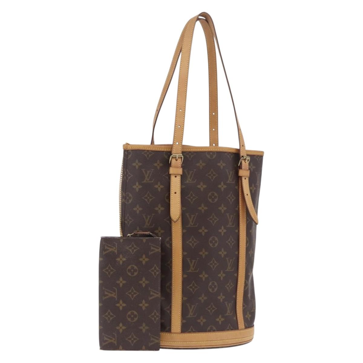 LOUIS VUITTON Monogram Bucket GM Shoulder Bag M42236 LV Auth 199483
