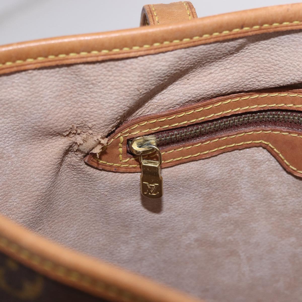 LOUIS VUITTON Monogram Bucket GM Shoulder Bag M42236 LV Auth 199483