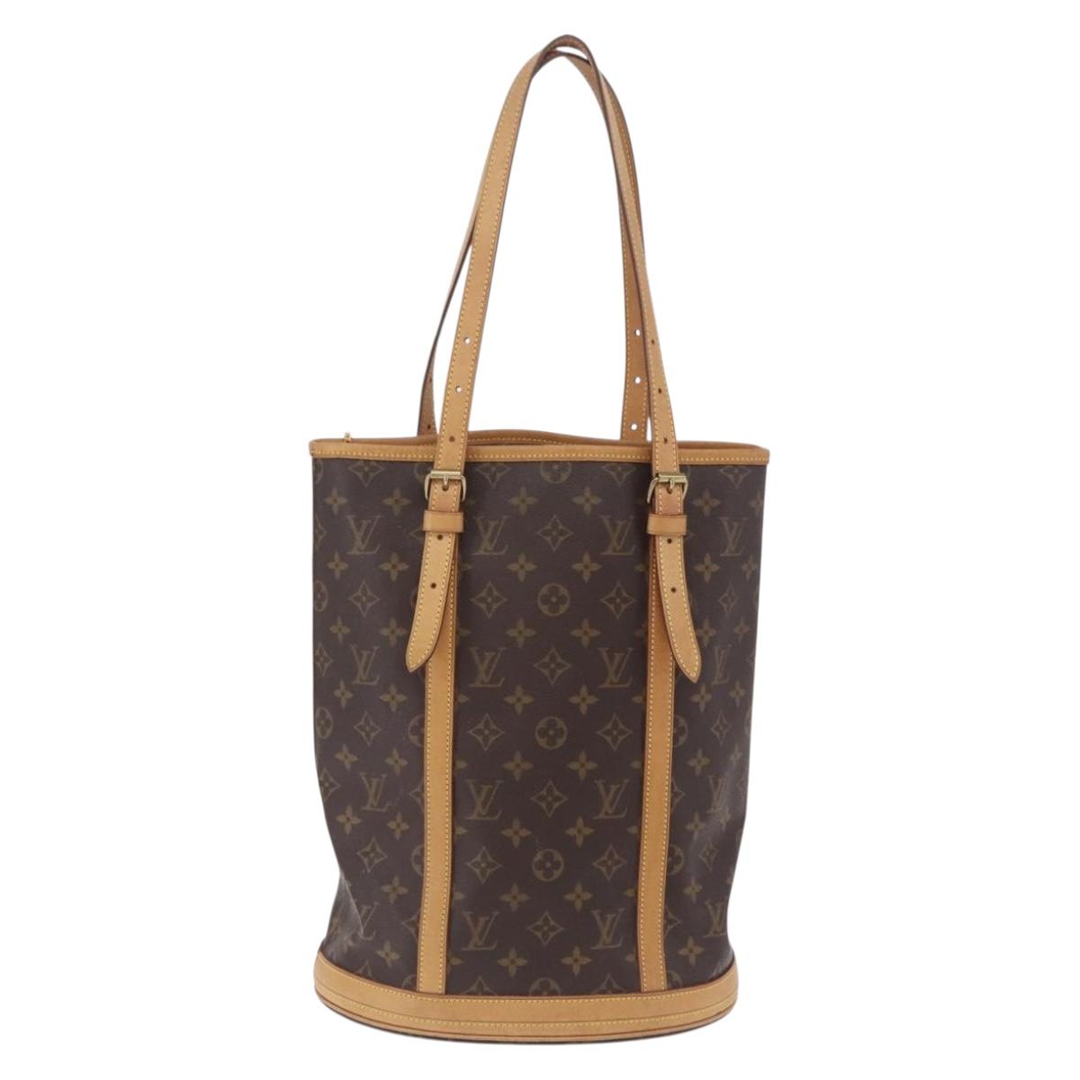 LOUIS VUITTON Monogram Bucket GM Shoulder Bag M42236 LV Auth 199483