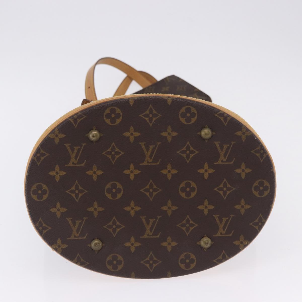 LOUIS VUITTON Monogram Bucket GM Shoulder Bag M42236 LV Auth 199483