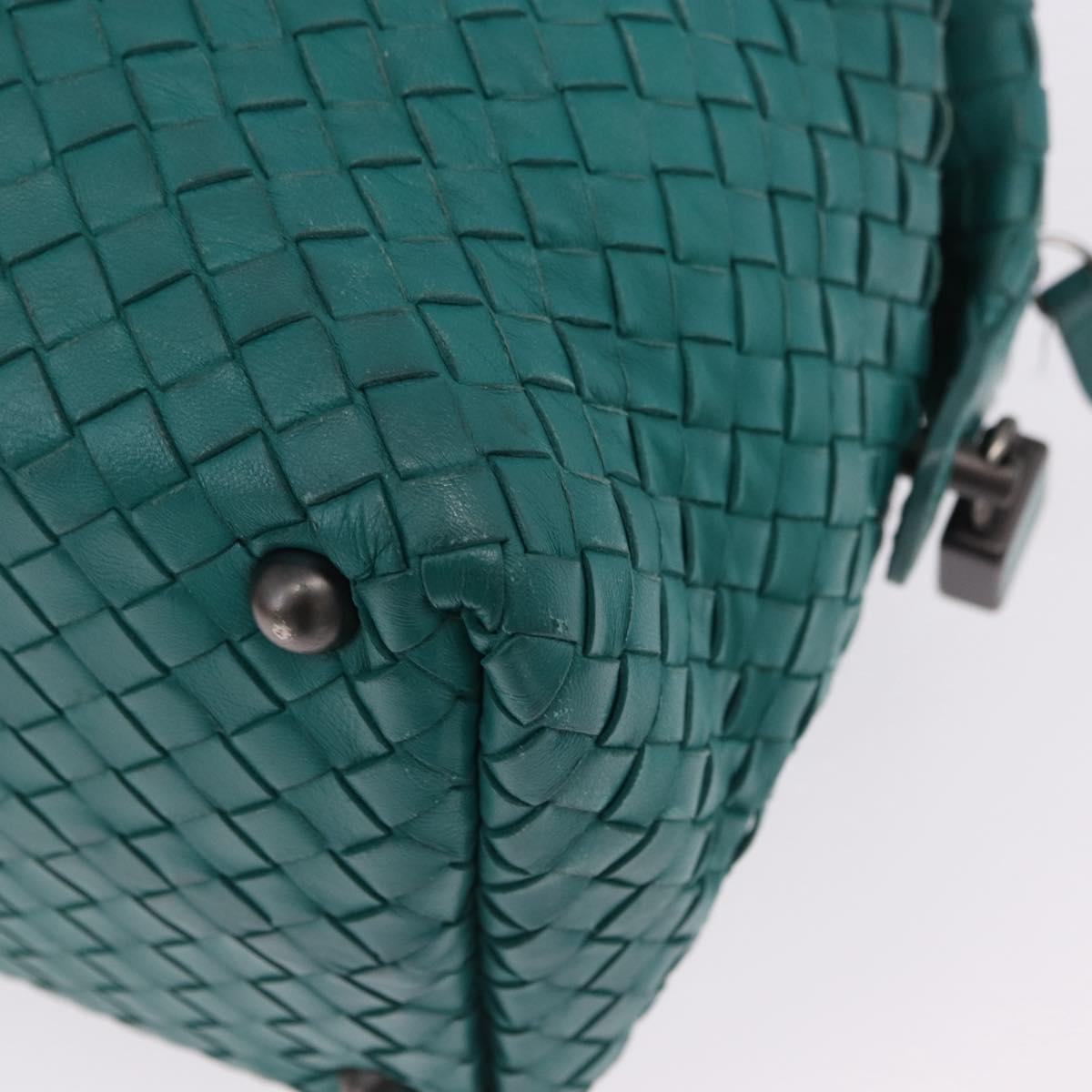 BOTTEGA VENETA INTRECCIATO Hand Bag Leather Green 173398 Auth 199486V