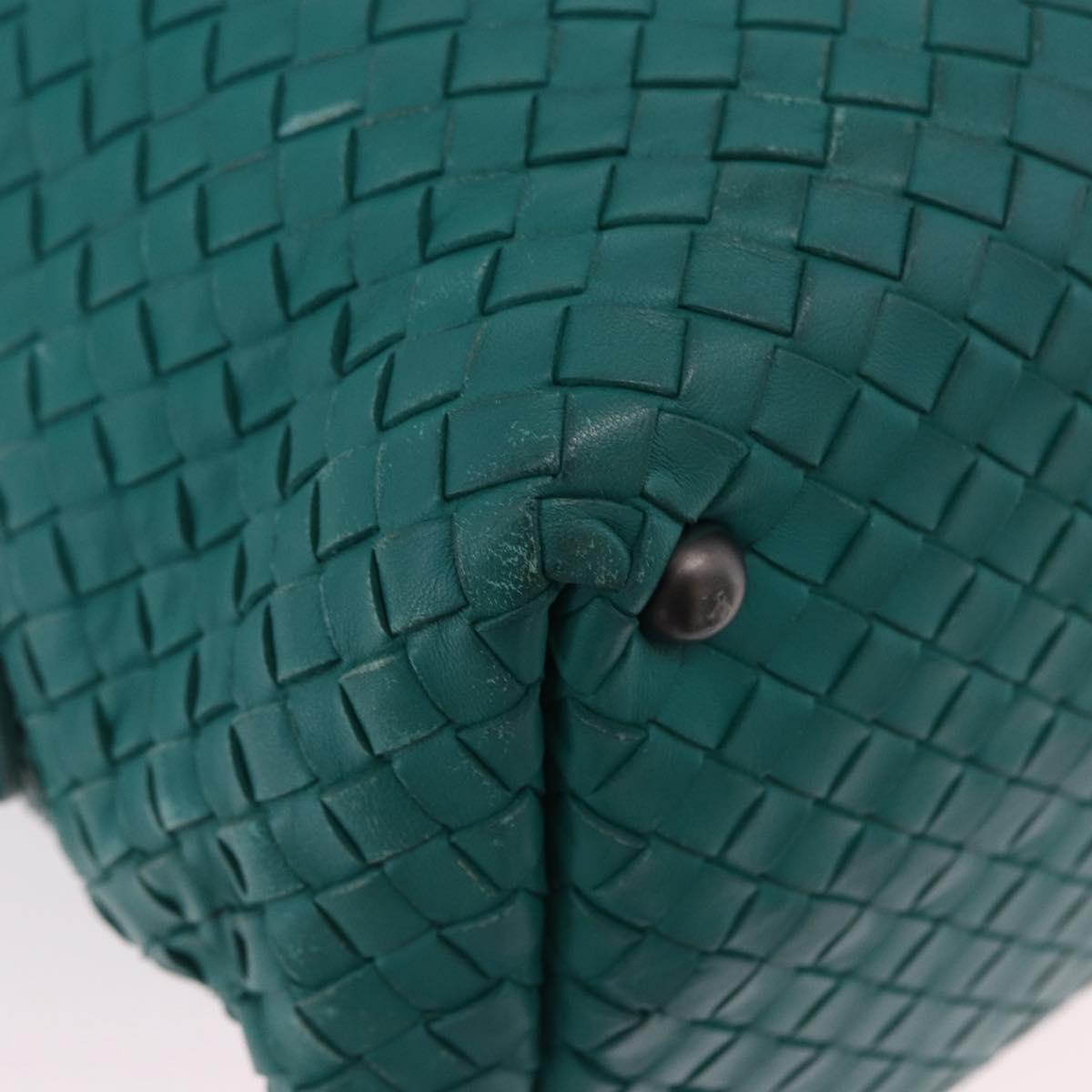BOTTEGA VENETA INTRECCIATO Hand Bag Leather Green 173398 Auth 199486V