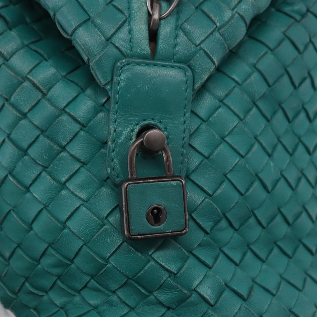 BOTTEGA VENETA INTRECCIATO Hand Bag Leather Green 173398 Auth 199486V
