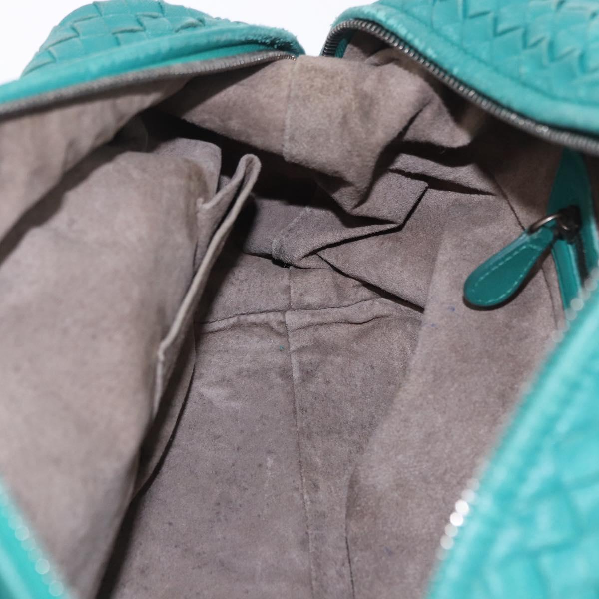 BOTTEGA VENETA INTRECCIATO Hand Bag Leather Green 173398 Auth 199486V