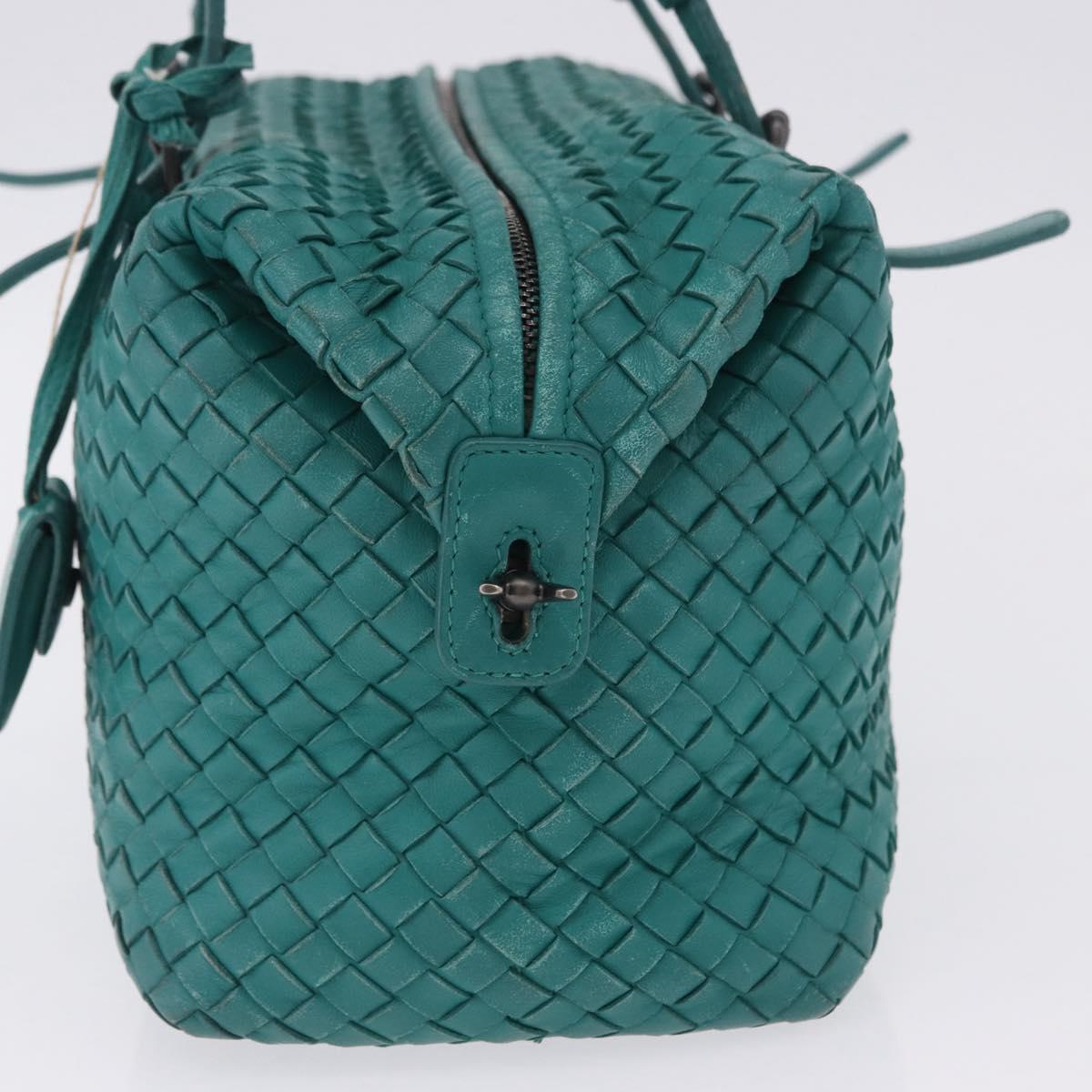 BOTTEGA VENETA INTRECCIATO Hand Bag Leather Green 173398 Auth 199486V