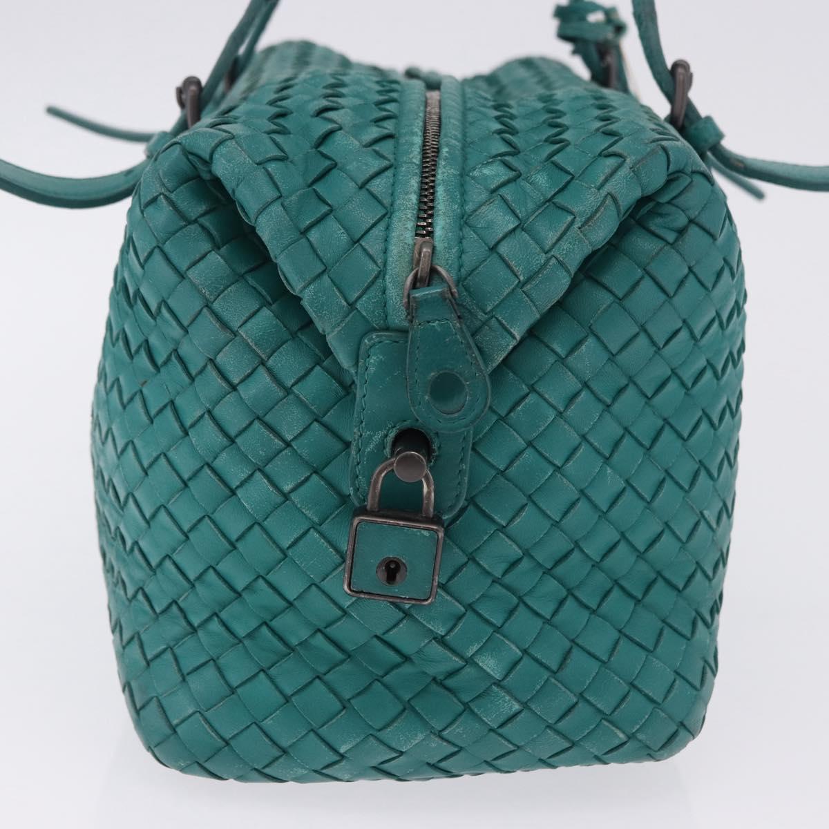 BOTTEGA VENETA INTRECCIATO Hand Bag Leather Green 173398 Auth 199486V
