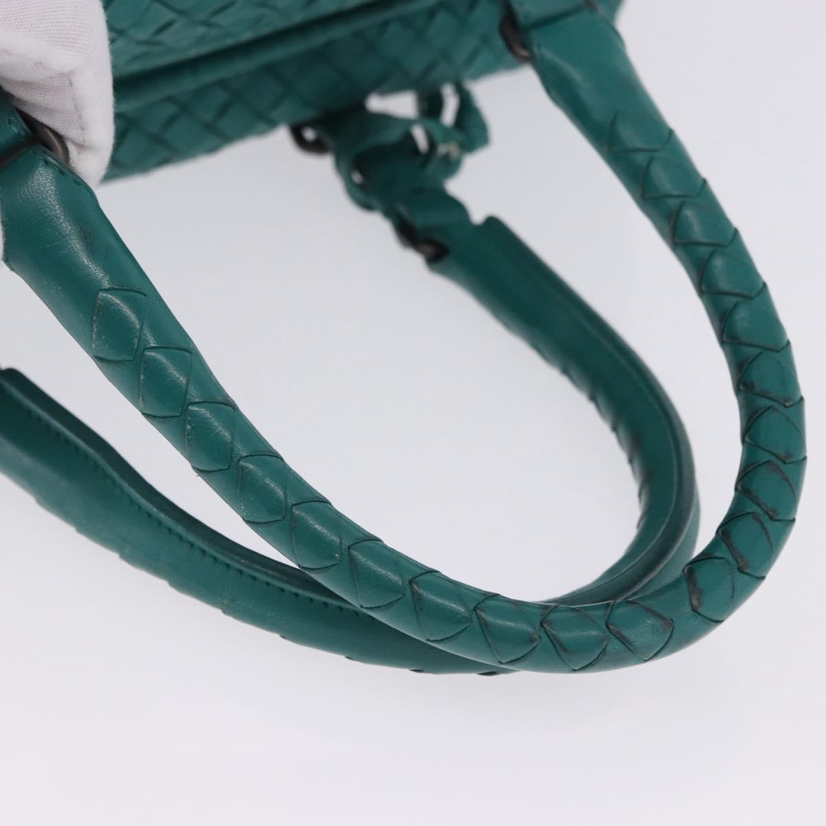 BOTTEGA VENETA INTRECCIATO Hand Bag Leather Green 173398 Auth 199486V