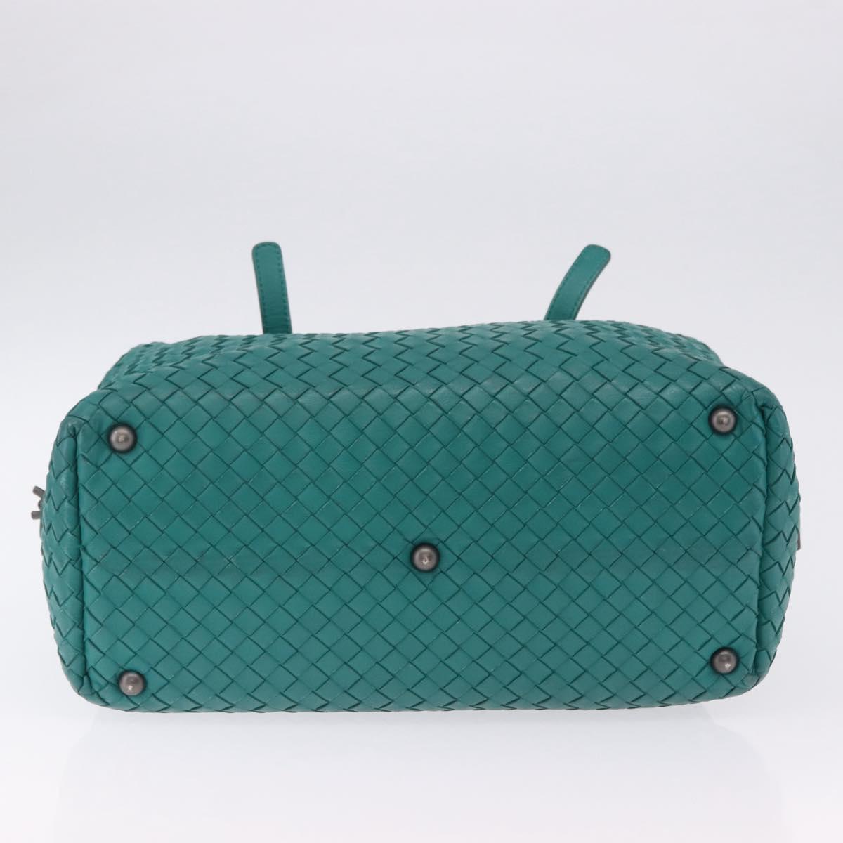 BOTTEGA VENETA INTRECCIATO Hand Bag Leather Green 173398 Auth 199486V