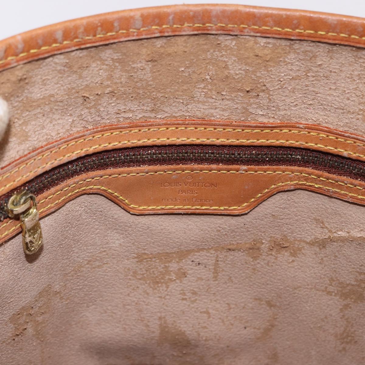 LOUIS VUITTON Monogram Bucket GM Shoulder Bag M42236 LV Auth 199487