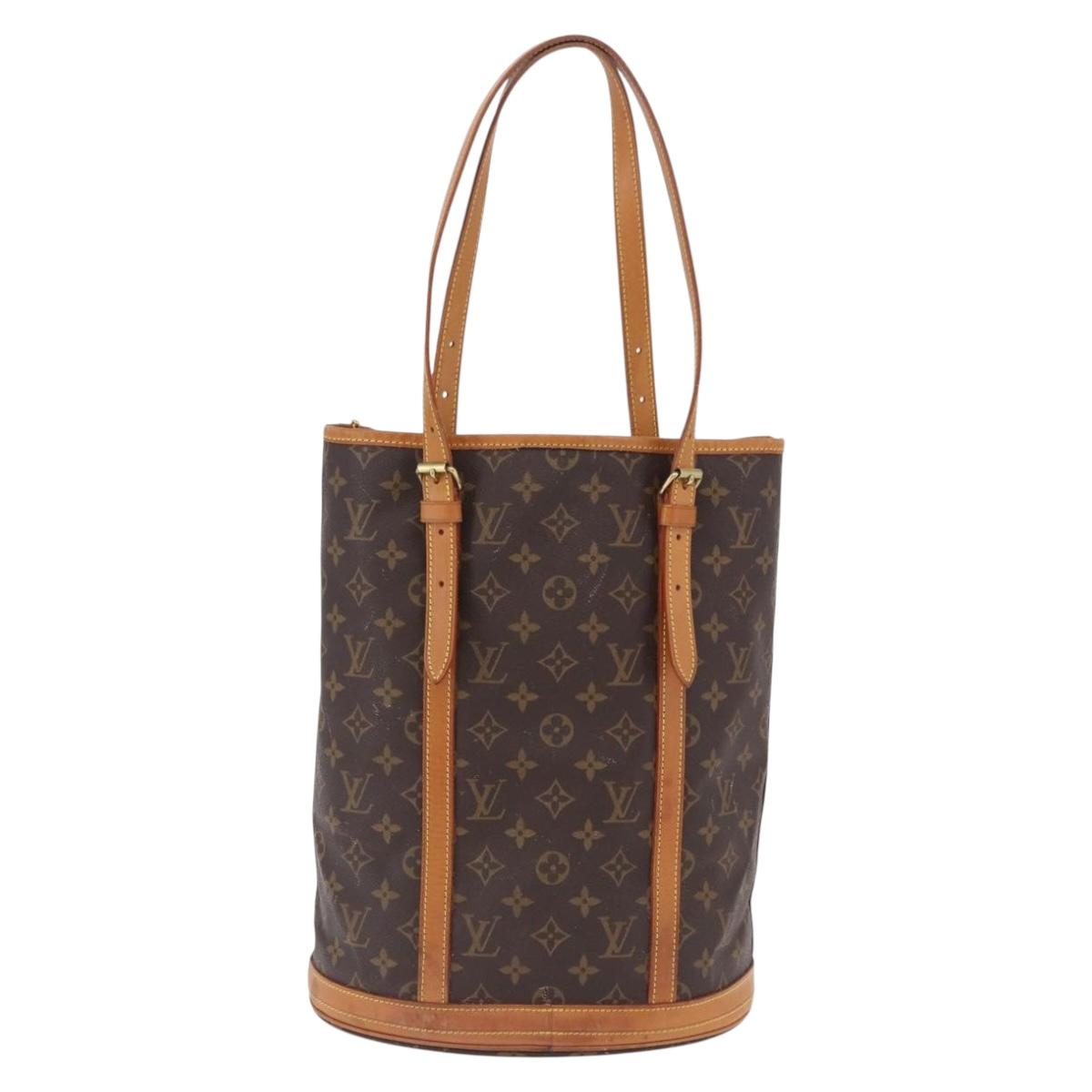 LOUIS VUITTON Monogram Bucket GM Shoulder Bag M42236 LV Auth 199487