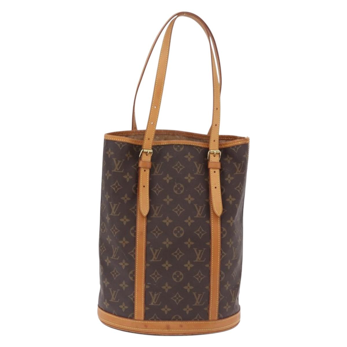 LOUIS VUITTON Monogram Bucket GM Shoulder Bag M42236 LV Auth 199487