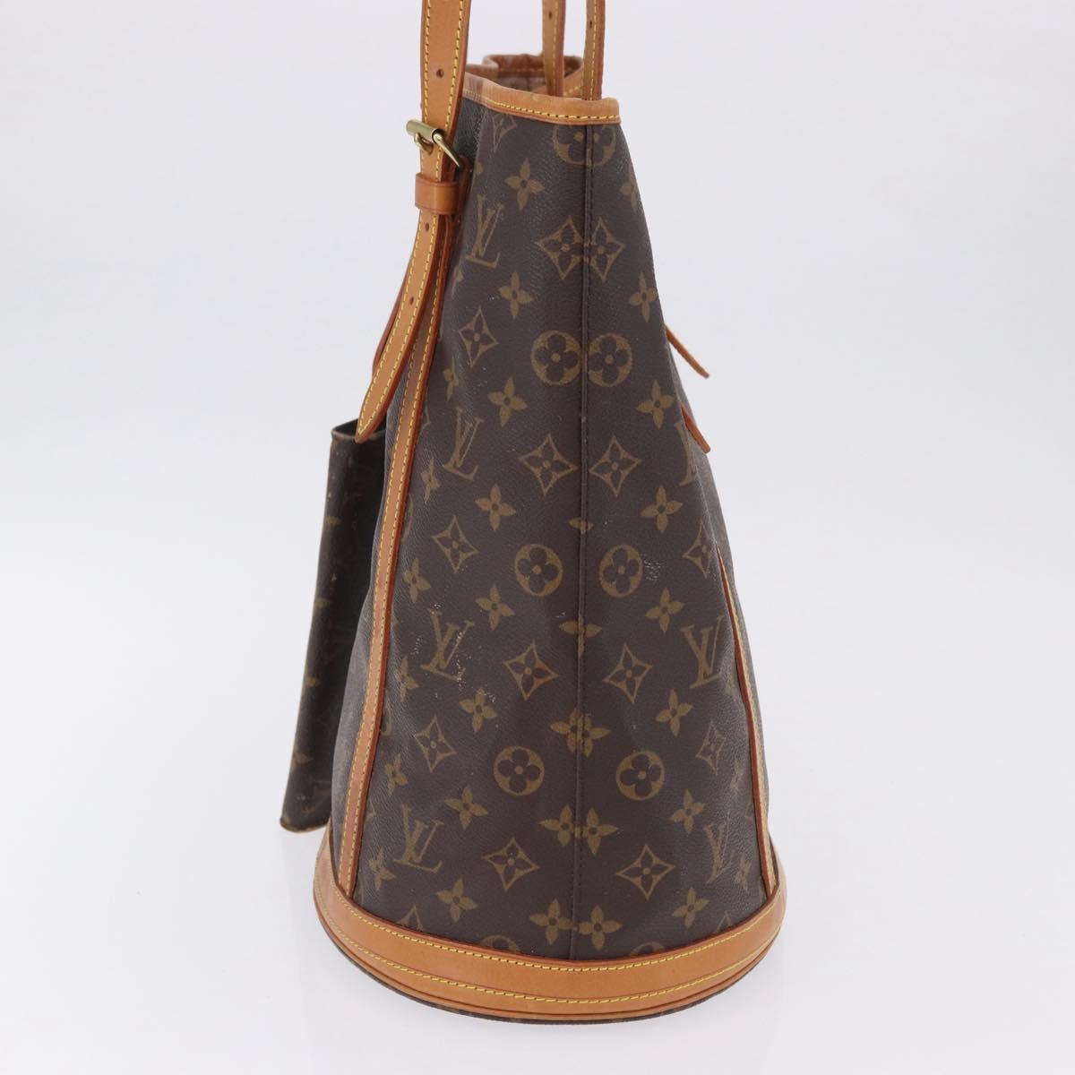 LOUIS VUITTON Monogram Bucket GM Shoulder Bag M42236 LV Auth 199487