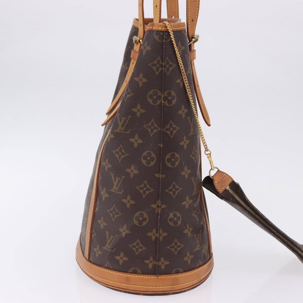 LOUIS VUITTON Monogram Bucket GM Shoulder Bag M42236 LV Auth 199487