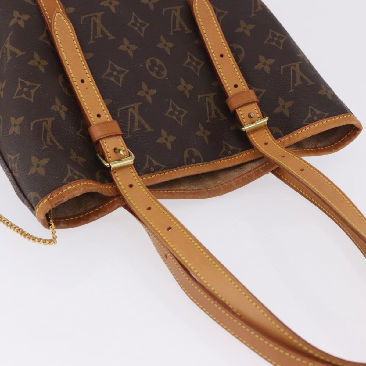LOUIS VUITTON Monogram Bucket GM Shoulder Bag M42236 LV Auth 199487
