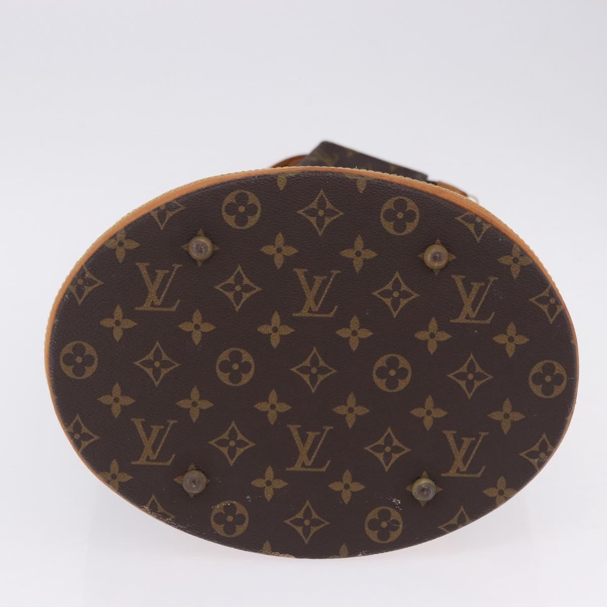 LOUIS VUITTON Monogram Bucket GM Shoulder Bag M42236 LV Auth 199487