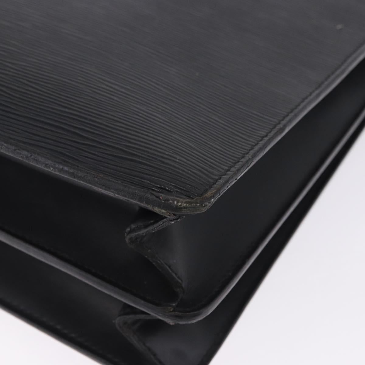 LOUIS VUITTON Epi Serviette Conseiller Briefcase Black M54422 LV Auth 199491