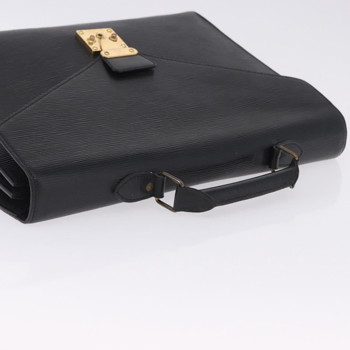 LOUIS VUITTON Epi Serviette Conseiller Briefcase Black M54422 LV Auth 199491