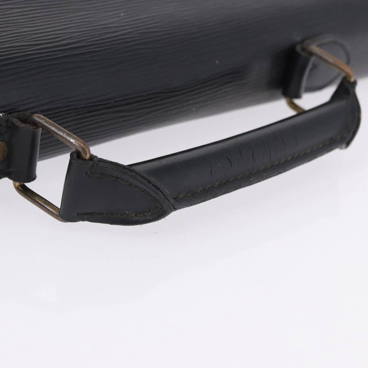 LOUIS VUITTON Epi Serviette Conseiller Briefcase Black M54422 LV Auth 199491