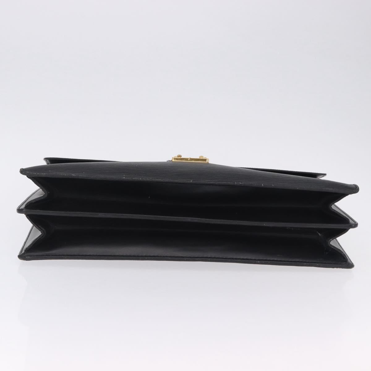 LOUIS VUITTON Epi Serviette Conseiller Briefcase Black M54422 LV Auth 199491