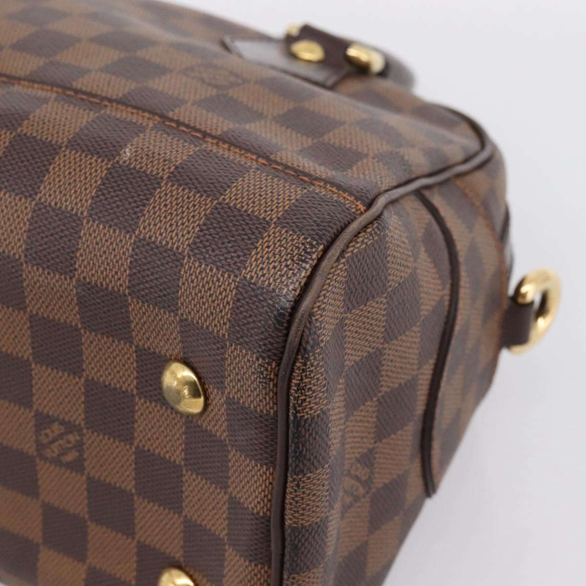 LOUIS VUITTON Damier Ebene Duomo Hand Bag N60008 LV Auth 199501A