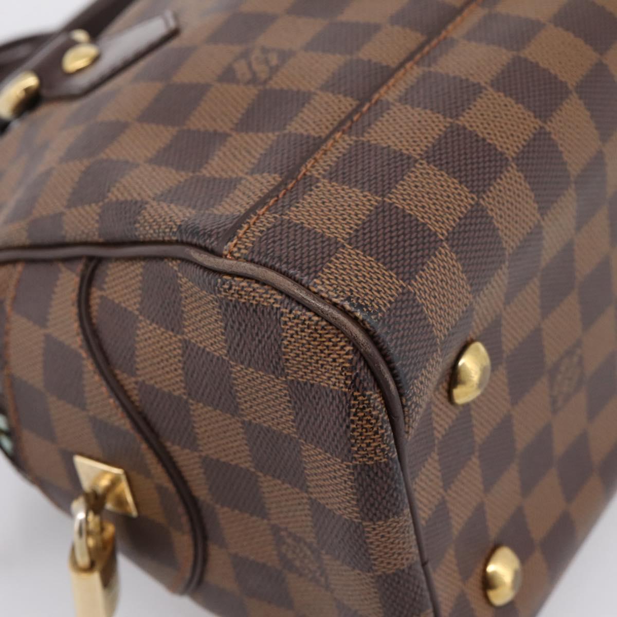 LOUIS VUITTON Damier Ebene Duomo Hand Bag N60008 LV Auth 199501A