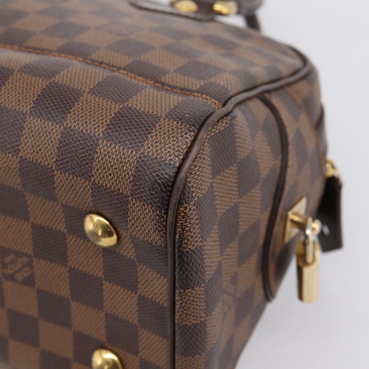 LOUIS VUITTON Damier Ebene Duomo Hand Bag N60008 LV Auth 199501A