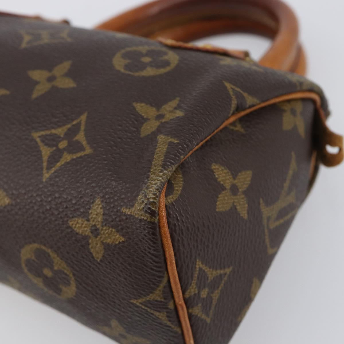 LOUIS VUITTON Monogram Mini Speedy Hand Bag M41534 LV Auth 199527