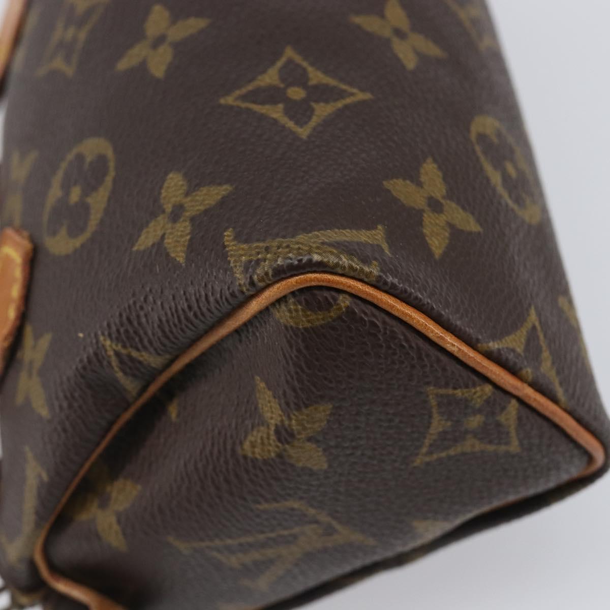 LOUIS VUITTON Monogram Mini Speedy Hand Bag M41534 LV Auth 199527
