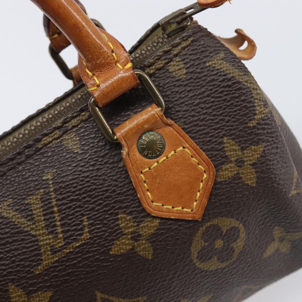 LOUIS VUITTON Monogram Mini Speedy Hand Bag M41534 LV Auth 199527