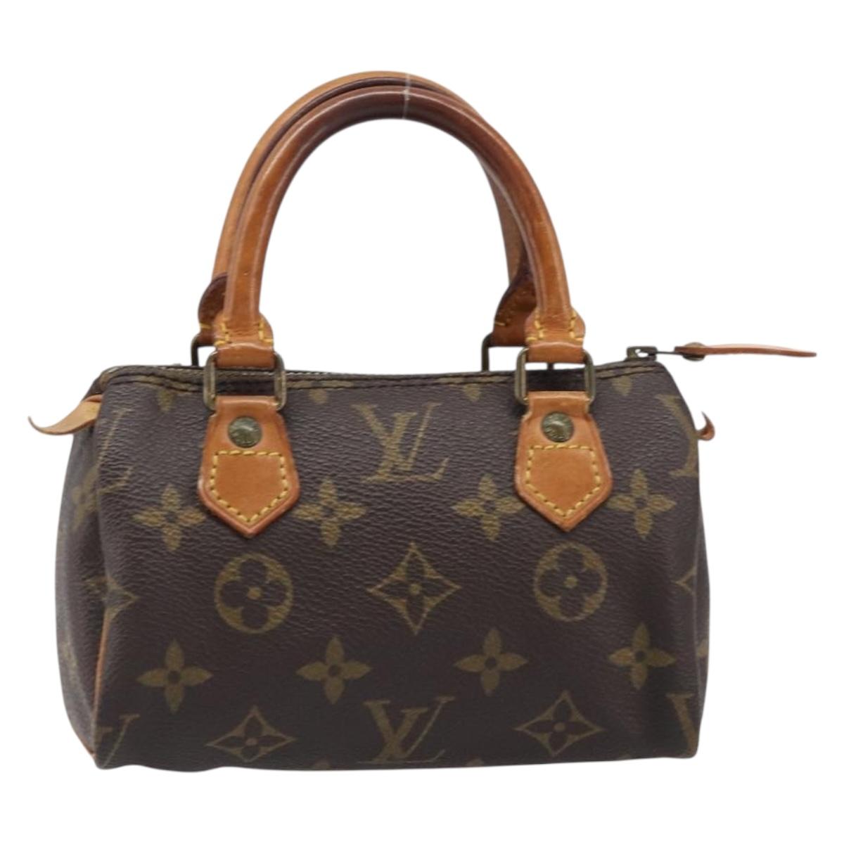 LOUIS VUITTON Monogram Mini Speedy Hand Bag M41534 LV Auth 199527