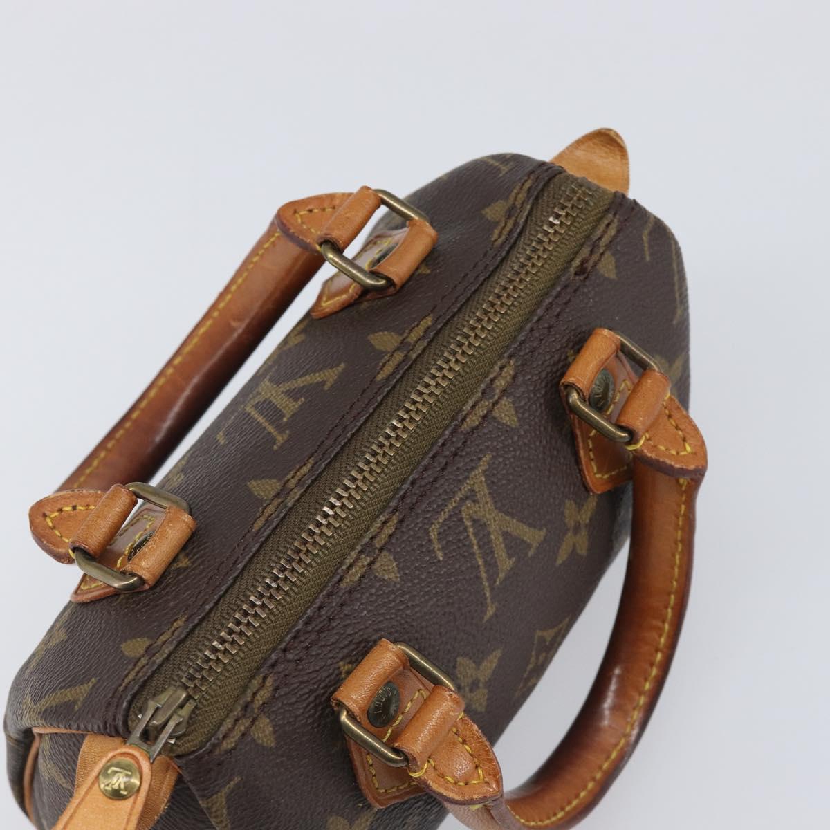 LOUIS VUITTON Monogram Mini Speedy Hand Bag M41534 LV Auth 199527