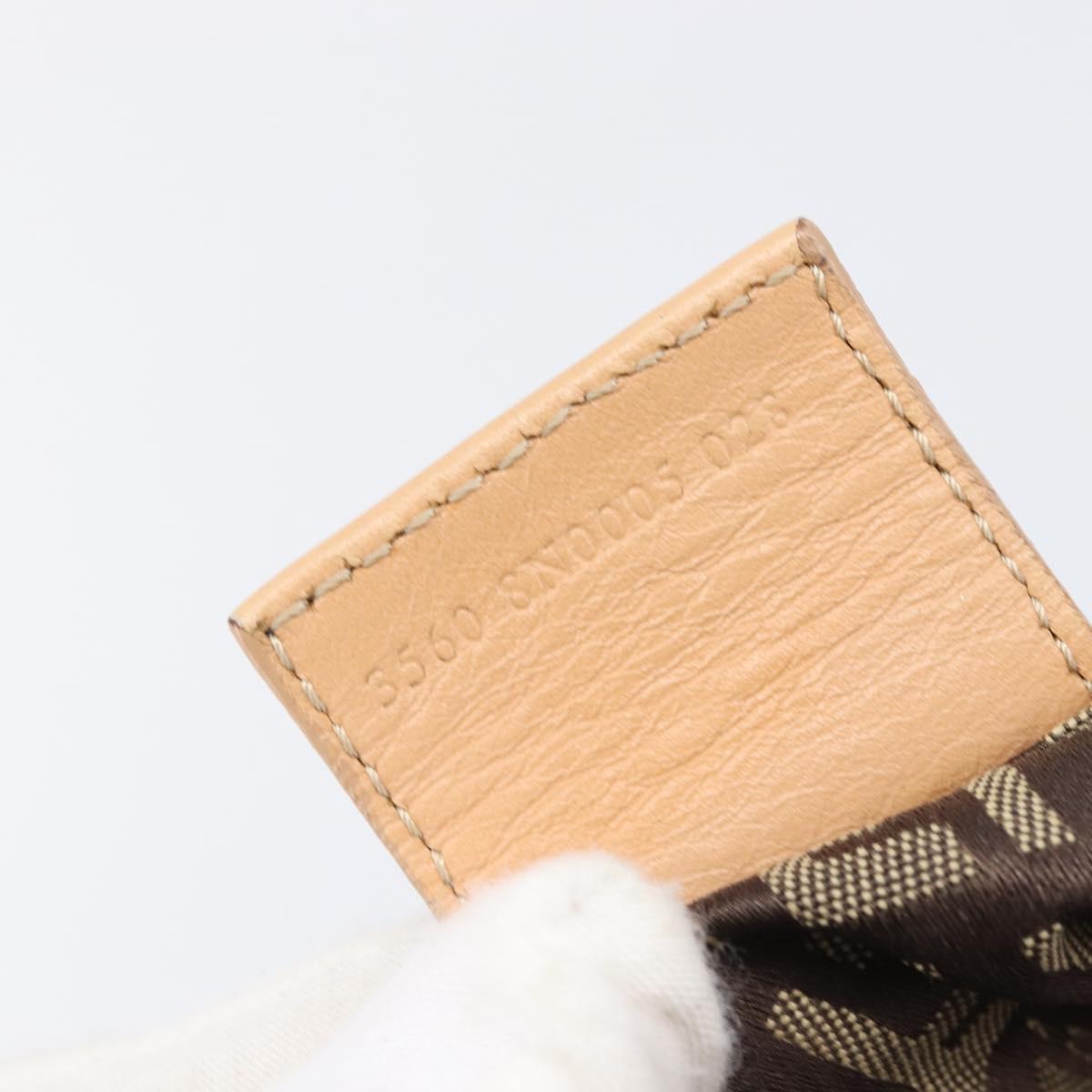 FENDI Zucchino Canvas Hand Bag Beige 8N000S Auth 199528A