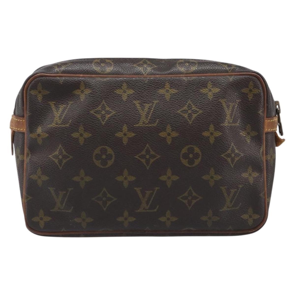 LOUIS VUITTON Monogram Compiegne 23 Clutch Bag M51847 LV Auth 199530