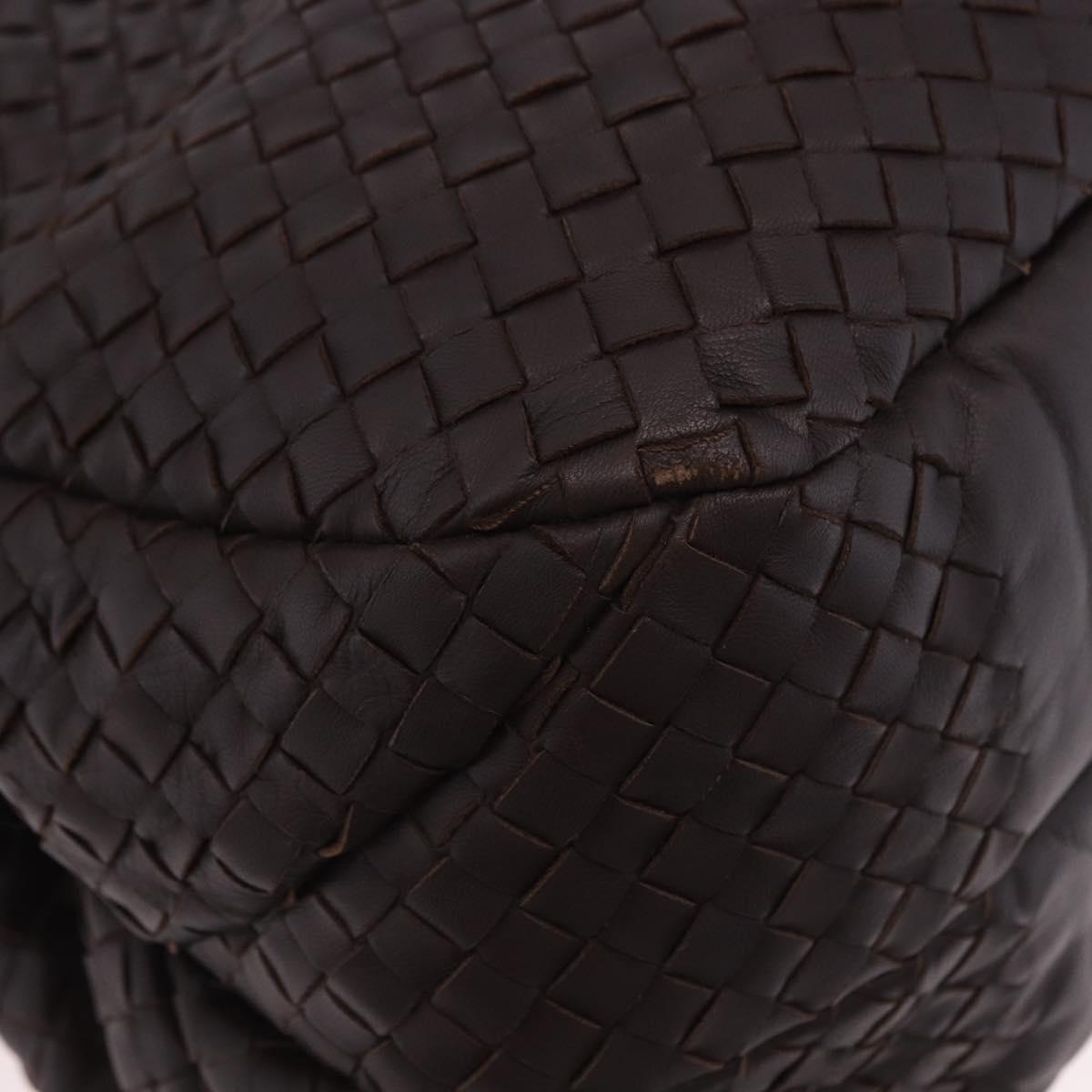 BOTTEGA VENETA INTRECCIATO Campana Hand Bag Leather Brown 125787 Auth 199537M