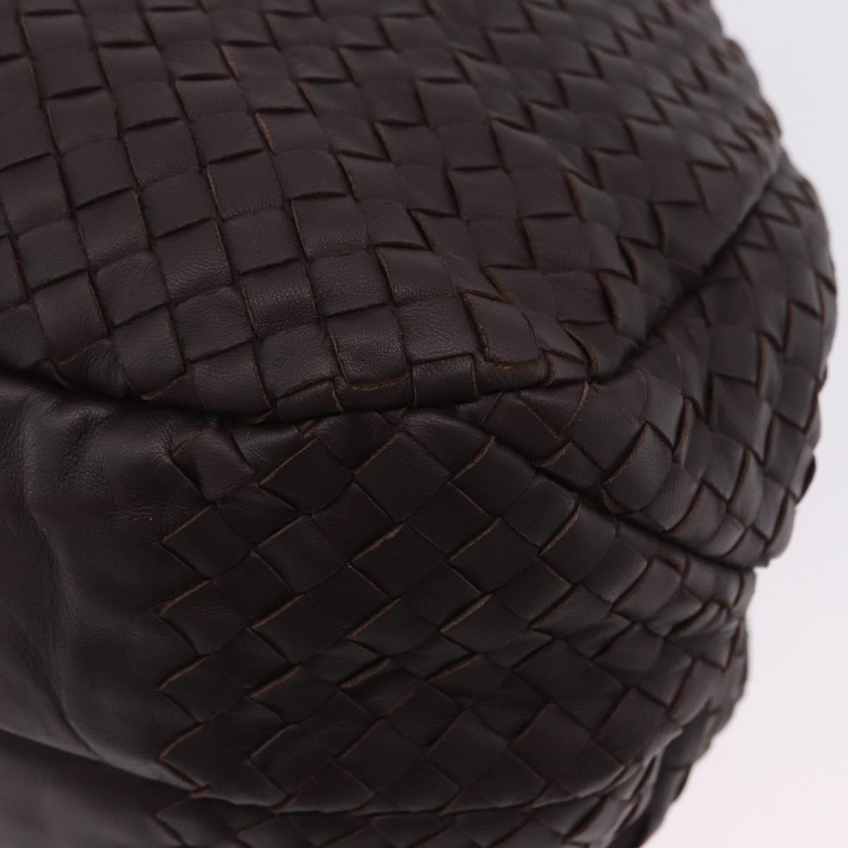 BOTTEGA VENETA INTRECCIATO Campana Hand Bag Leather Brown 125787 Auth 199537M