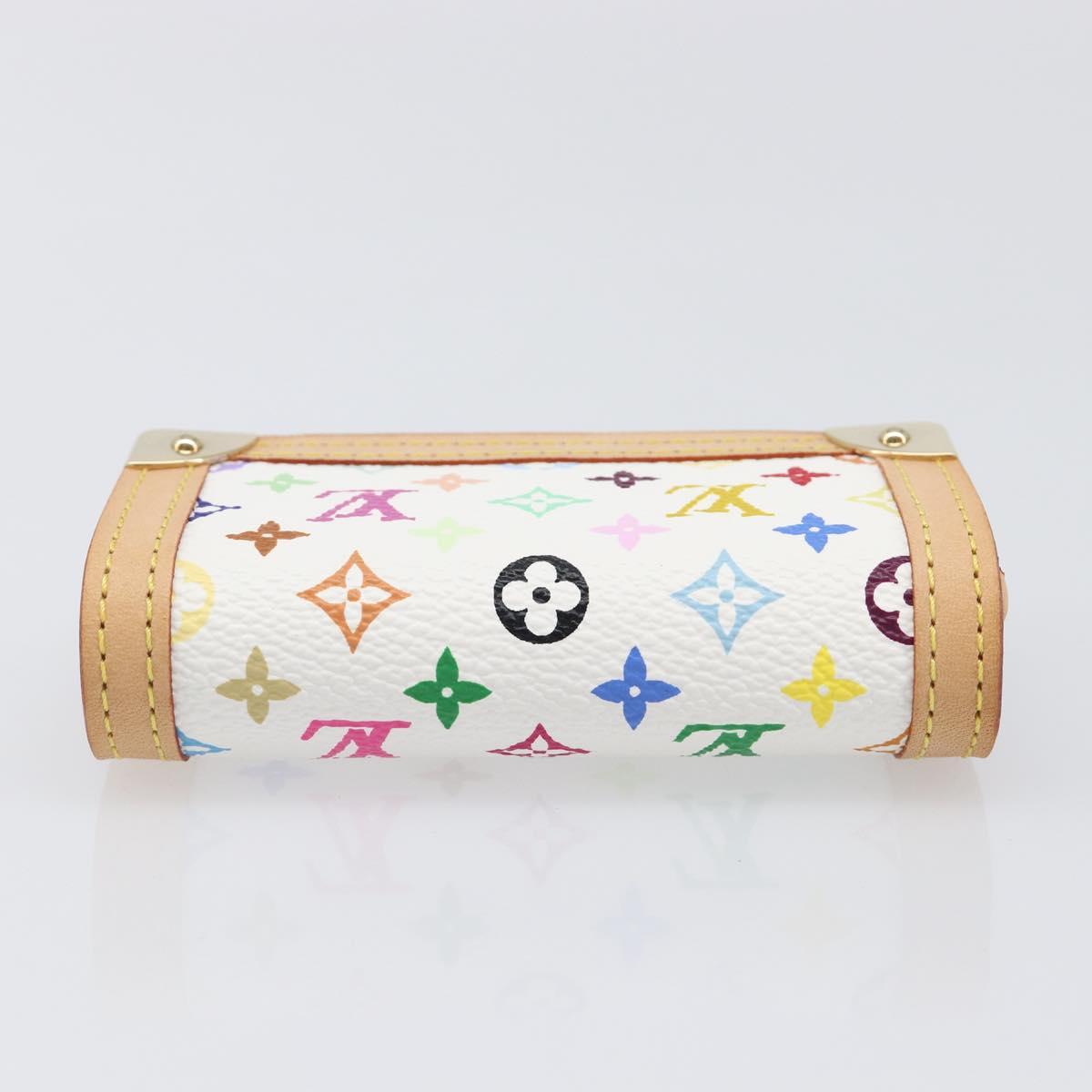 LOUIS VUITTON Monogram Multicolor Porte Monnaie Pla White M92657 Auth 199540SAM