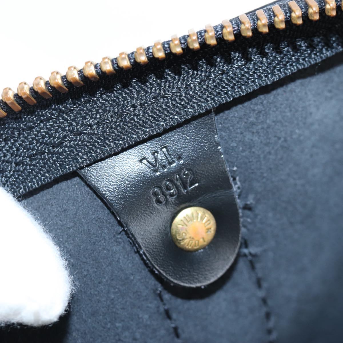 LOUIS VUITTON Epi Keepall 45 Boston Bag Black M42972 LV Auth 199574V