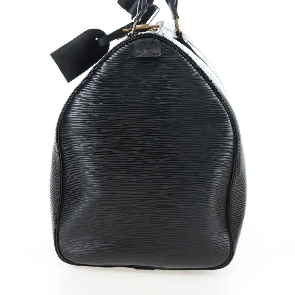 LOUIS VUITTON Epi Keepall 45 Boston Bag Black M42972 LV Auth 199574V