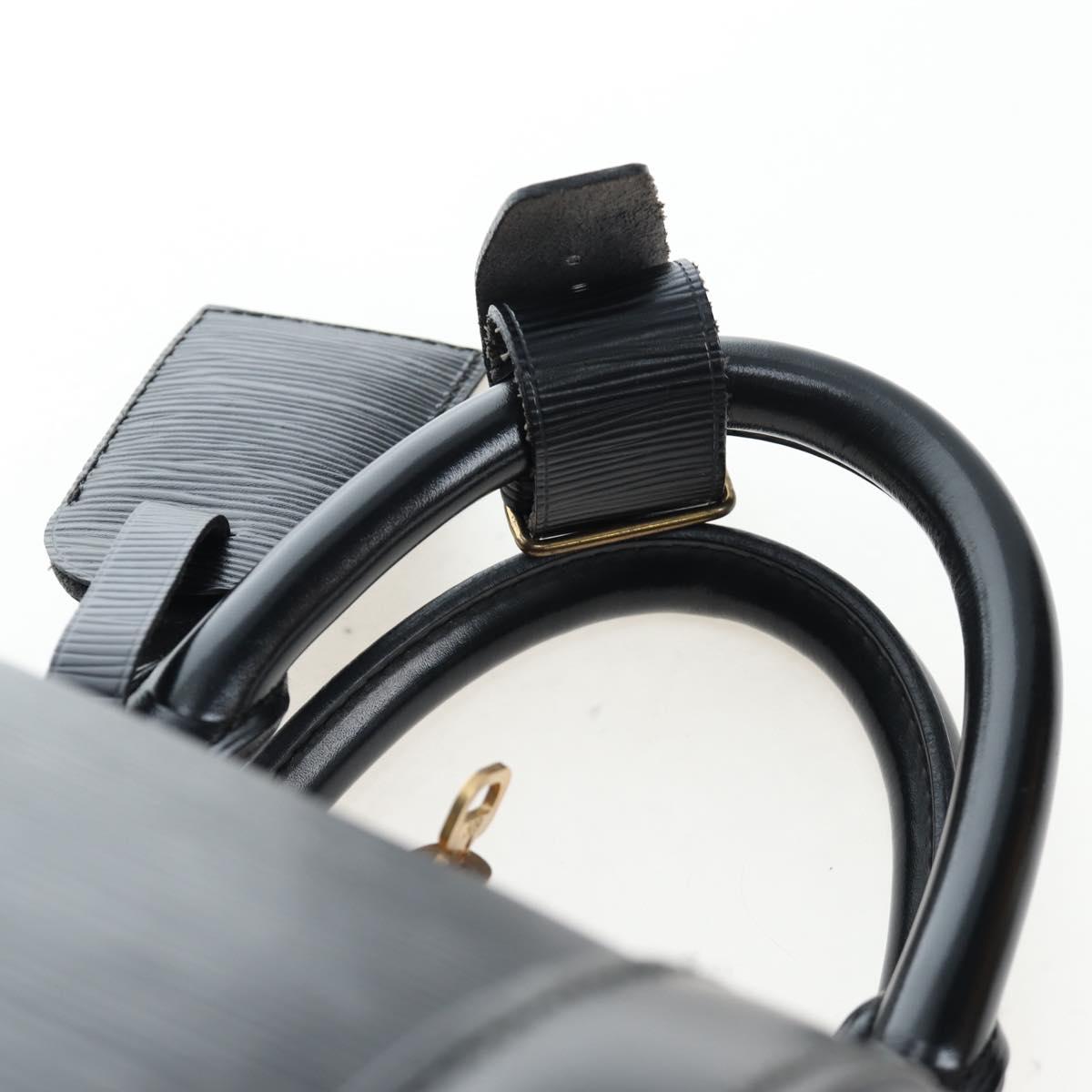 LOUIS VUITTON Epi Keepall 45 Boston Bag Black M42972 LV Auth 199574V
