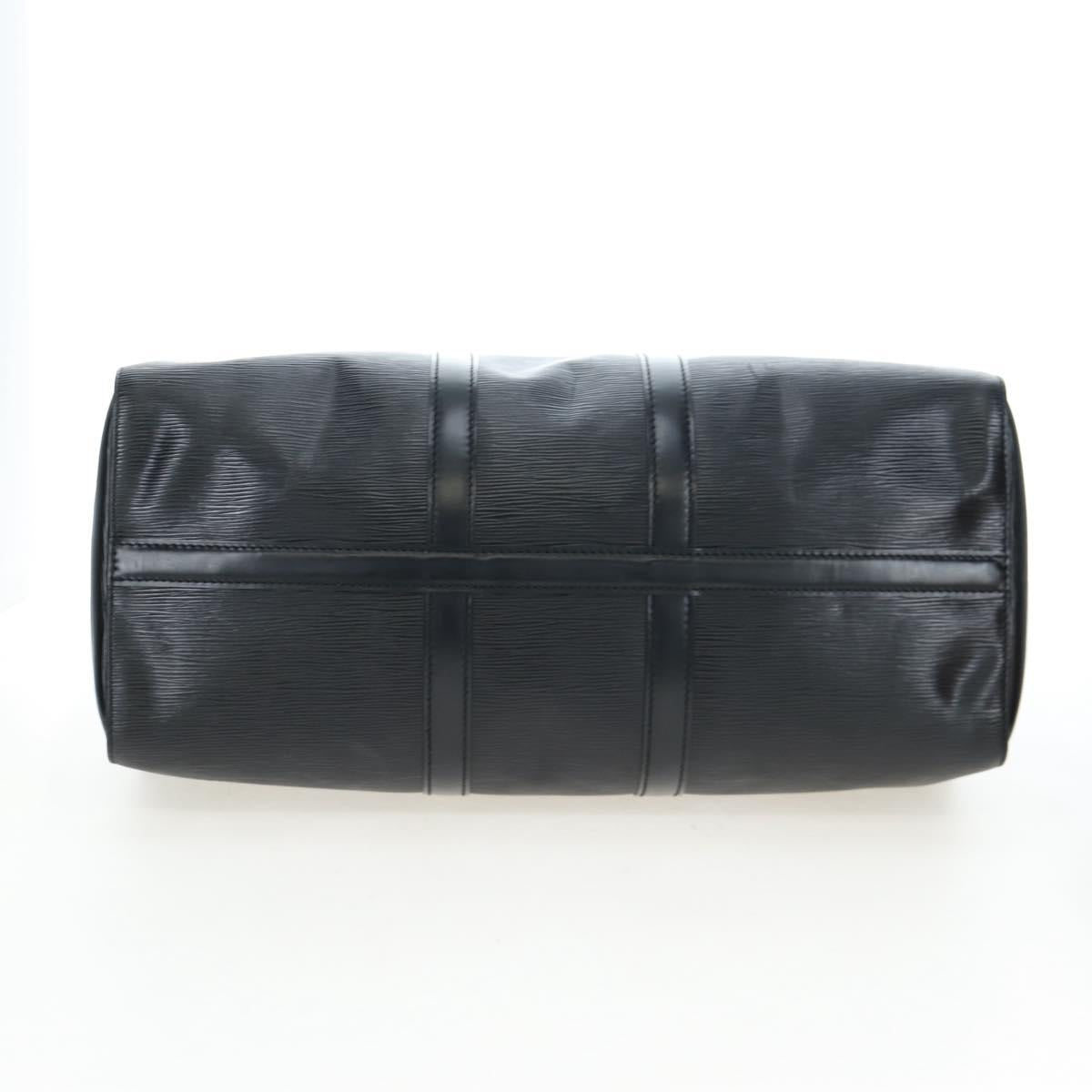 LOUIS VUITTON Epi Keepall 45 Boston Bag Black M42972 LV Auth 199574V