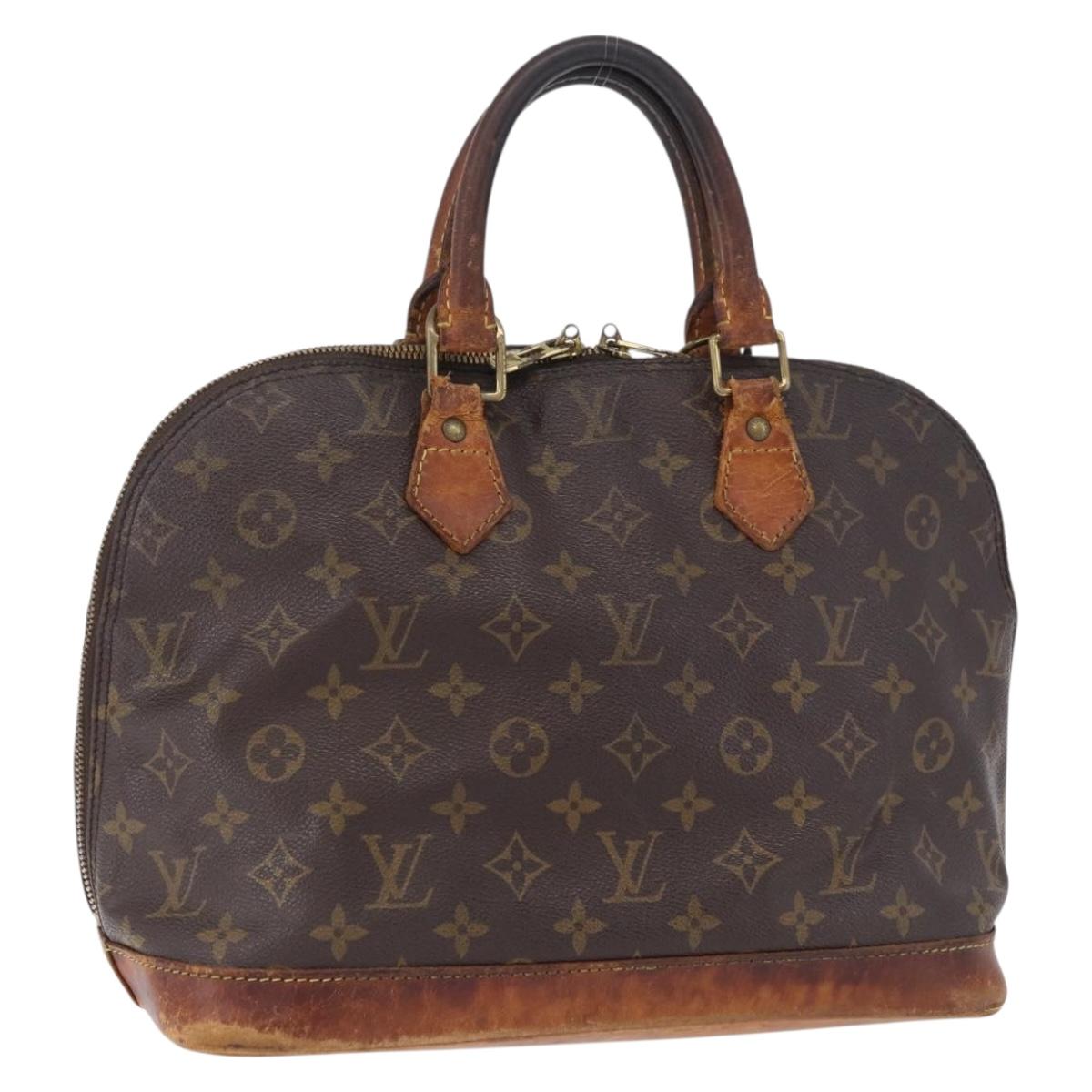 LOUIS VUITTON Monogram Alma Hand Bag M51130 LV Auth 199584