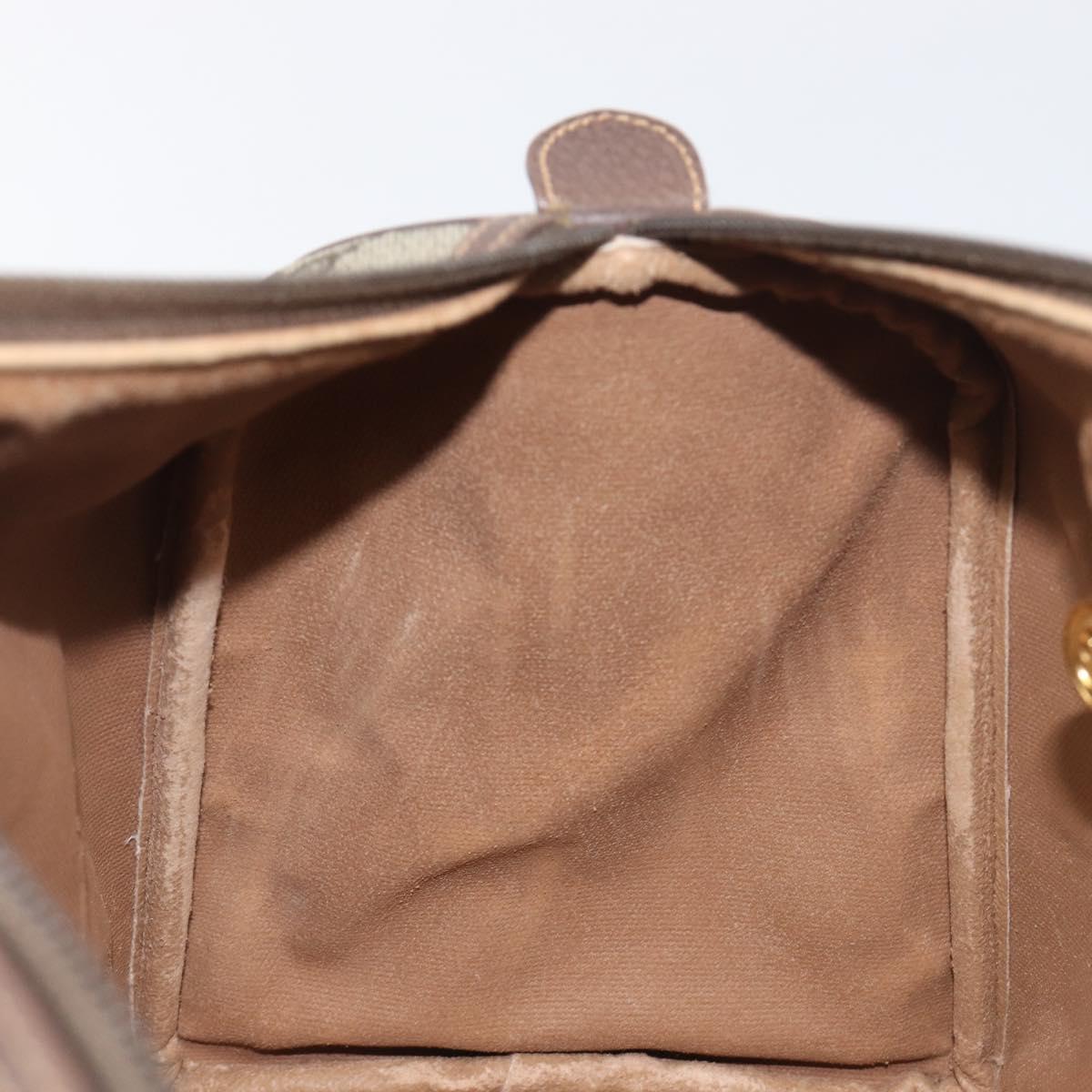 GUCCI GG Supreme Boston Bag PVC Beige Gold 002 123 6842 Auth 199609