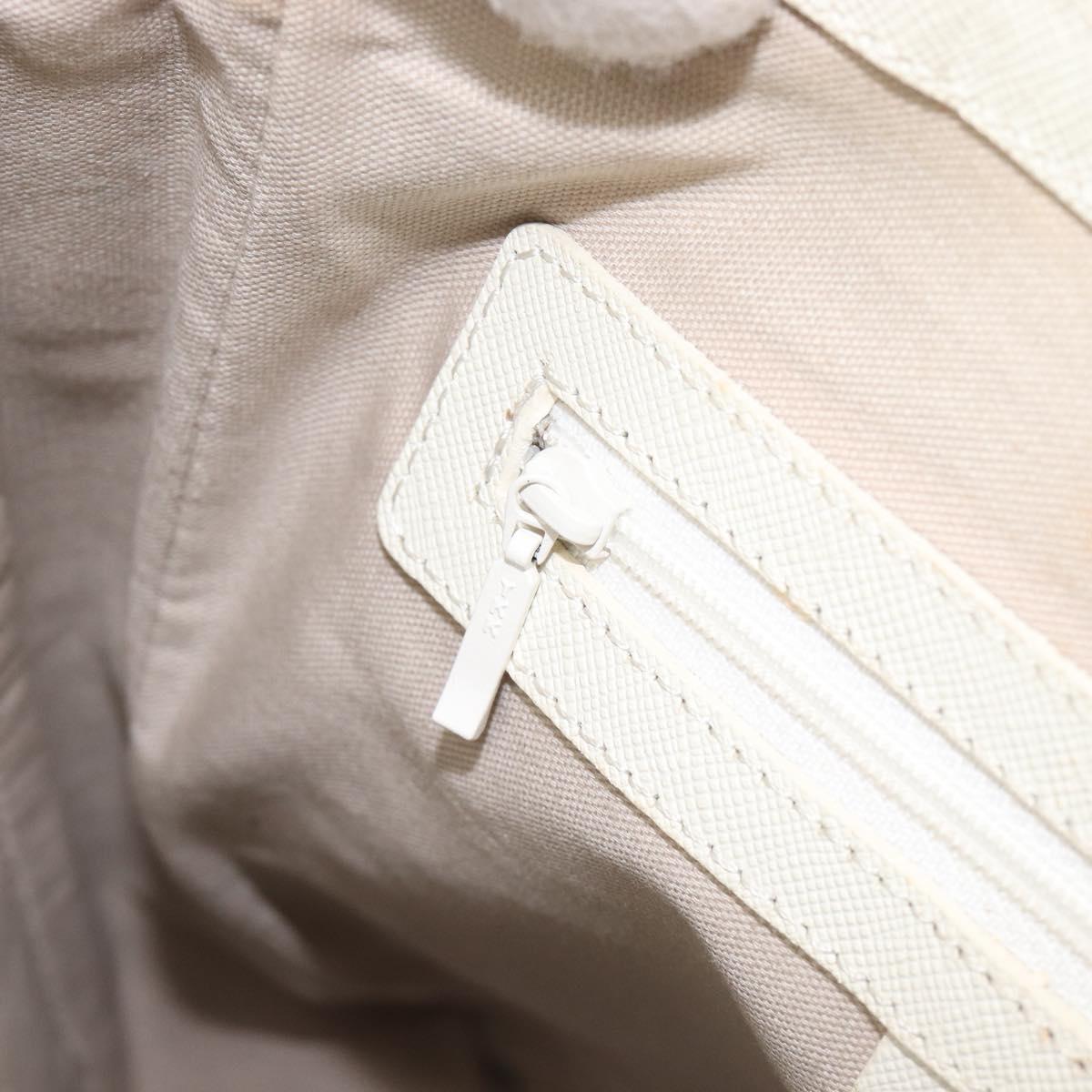 BURBERRY Nova Check Shoulder Bag Canvas Beige Silver Auth 199616